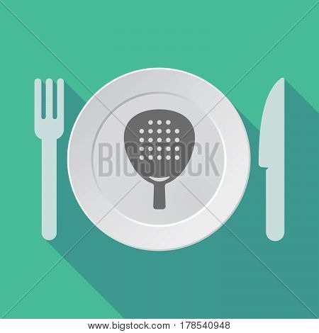 Long Shadow Tableware With  A Paddle Racket
