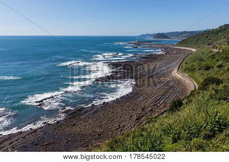 Nichinan Coastline From Phoenix, Viewpoint In Miyazaki, Kyushu, Japan