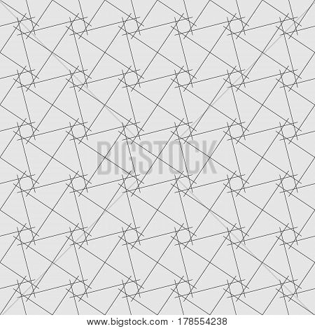 Vector seamless pattern. Modern texture. Repeating geometric tiles. Composition from lines.