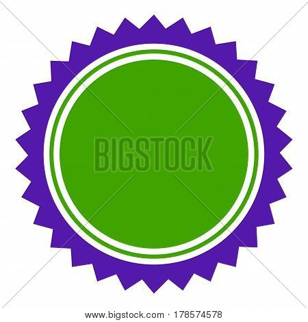Seal Stamp Template flat vector pictograph. Flat style.
