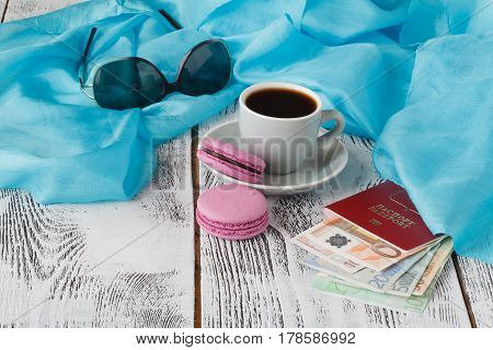 Silk Skarf With Coffee