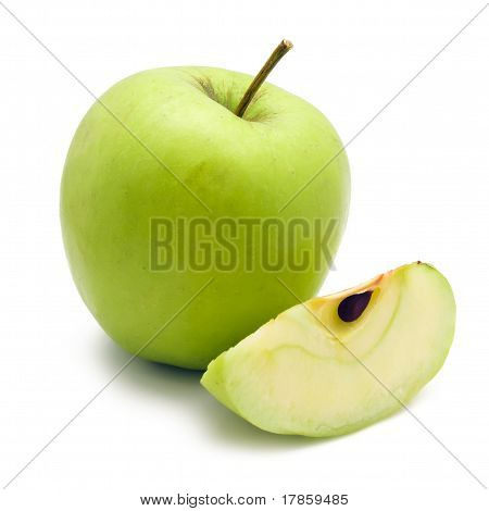 Grönt äpple