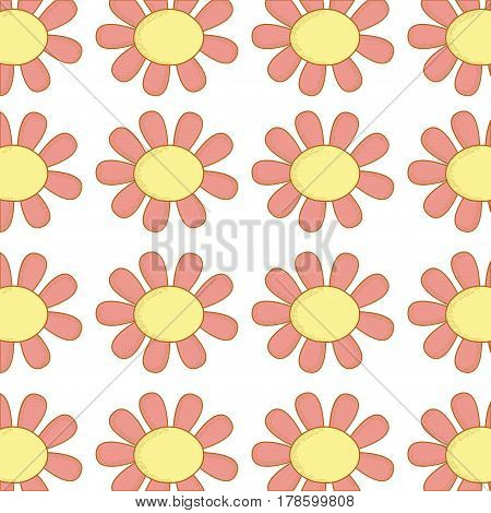 beauty flowers plants bacround icon, vector illustration design