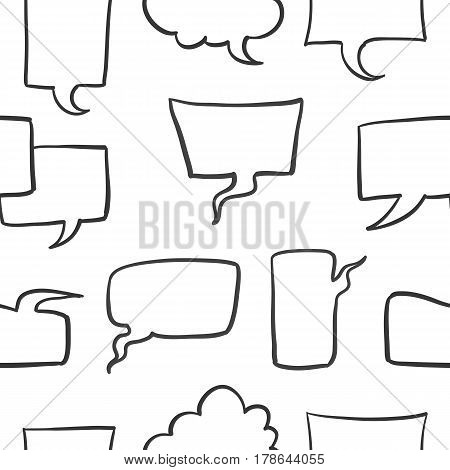 Doodle of text balloon stock collection vector art