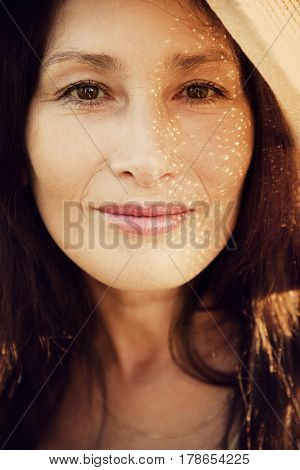 Portrait of a woman in a hat