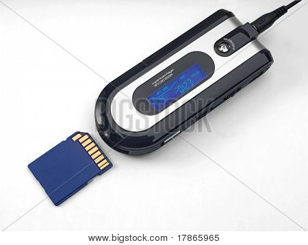 MP3 přehrávač s paměťovou kartu