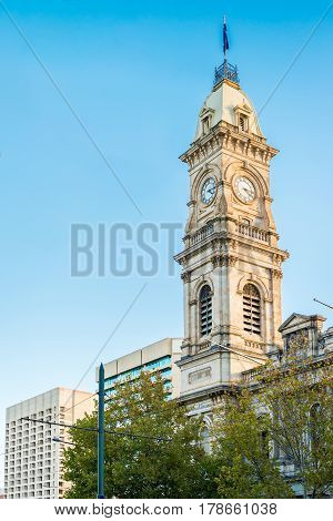 Adelaide GPO Post Shop with tower bell located at Victoria Square in Adelaide CBD