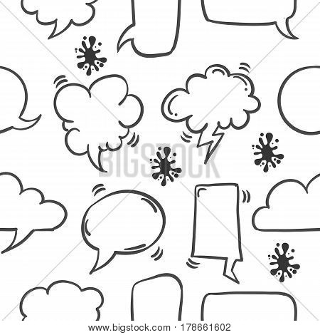 Collection stock of text balloon pattern vector art