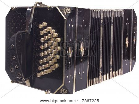 Oude traditionele en elegante accordeon