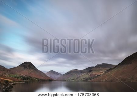 Beautiful Landscape Image Of Mountains Around Wast Water In Lake District England In Autumn
