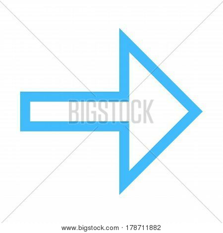 Use it in all your designs. Arrow sign direction icon navigation button pointer symbol in flat style. Quick and easy recolorable vector illustration a graphic element for design