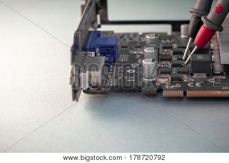 the image computer repair video card multimeter