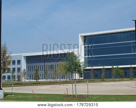 Dallas,USA,28th March,2017. The new Store Support Center campus of 7-Eleven stores sits in the massive Cypress Waters complex along I-635 LBJ Freeway. The complex sits where Coppell,Irving and Dallas come together. Viewed on 26eth March.