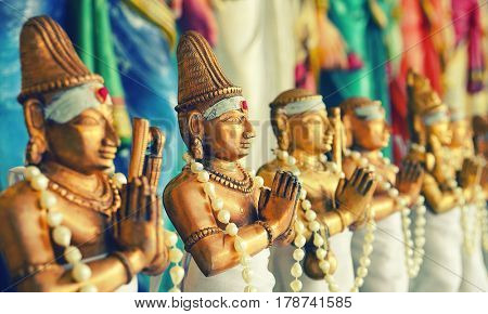 KUALA LUMPUR, JANUARY 10, 2017 - Sri Mahamariamman Indian Temple in Kuala Lumpur, Malaysia, Asia
