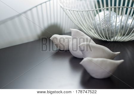 Clay Figurines In The Form Of Birds,