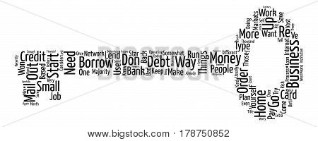 Is Your Business Debt A Bottomless Pit Word Cloud Concept Text Background