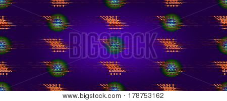 Seamless abstract pattern diffusion on purple background. . For design wallpaper cover invitation fabric. Vector background.