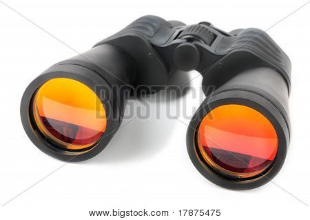 Optical Spy Equipment For Searching On White Background