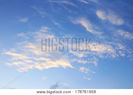 Blue sky background with white clouds. Clouds with blue sky. Clouds background. Sky print. Clouds print
