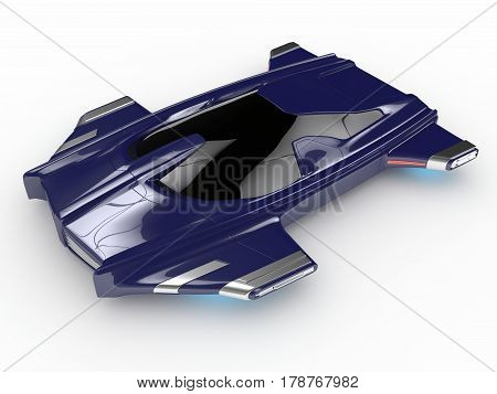 Concept Hover car H3 Car Technology high quality 3d redered image
