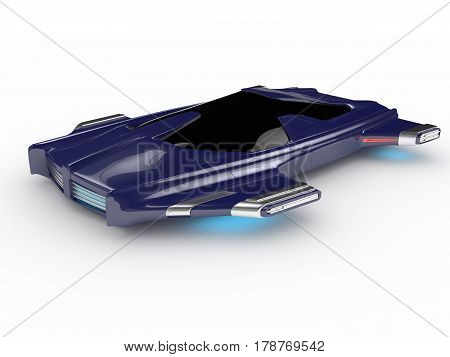 Concept Hover car H3 Car Technology high quality 3d redered image