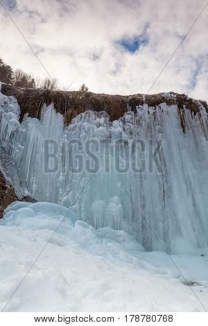 Urlatoarea waterfall in Ciucas Mountains located  in Ciucas Mountains Nature Park.