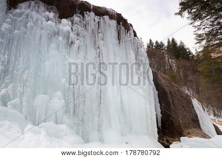 Urlatoarea waterfall in Ciucas Mountains located in Ciucas Mountains Nature Park.