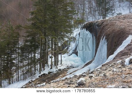 Urlatoarea waterfall in Ciucas Mountains located in Ciucas Mountains Nature Park.