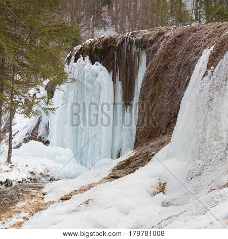 Urlatoarea waterfall in Ciucas Mountains located in Ciucas Mountains Nature Park.