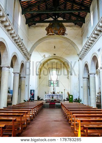 Hdr San Silvestro Church In Sutri