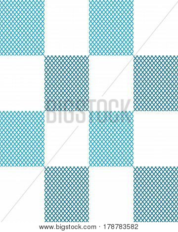Rectangles with parallel diagonal slanting lines, seamless pattern
