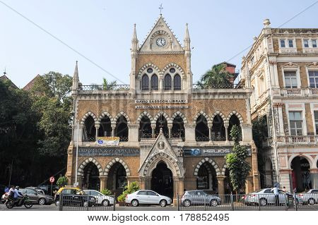 MUMBAI INDIA - JANUARY 5 2015 - The David Sassoon Library is the name of a famous library and is a heritage structure at Mumbai India