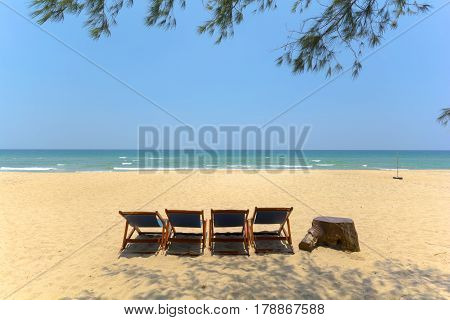 Summer beach. Beautiful nature in summber season