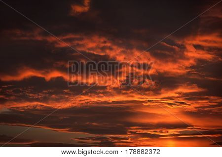 Dramatic Sunset Sky