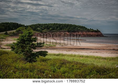 North Rustico beach in the Prince Edward Island National Park, Canada.
