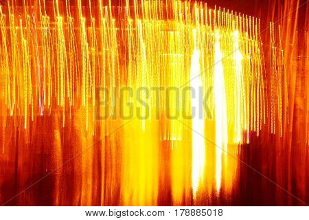vibrant red and yellow light pattern background