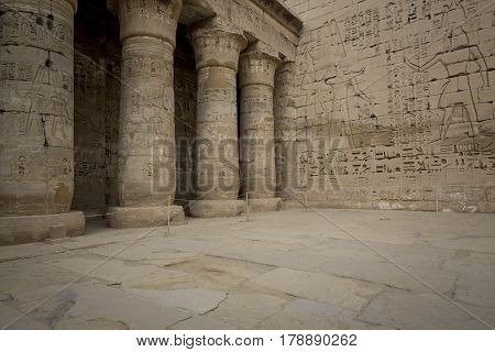Temple Of Medinet Habu, Dedicated To Rameses Iii. - Unesco World Heritage Site, Luxor, Egypt