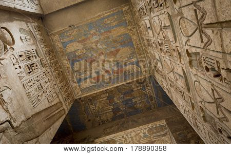 Temple Of Medinet Habu, Dedicated To Rameses Iii. - Unesco World Heritage Site, Luxor, Egypt