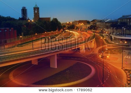 Urban Night Traffic Lights