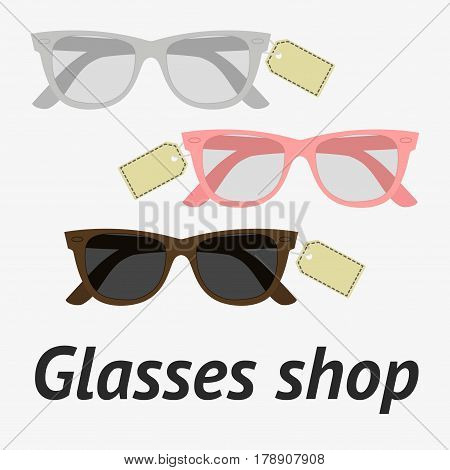 Glasses Shop Illustration