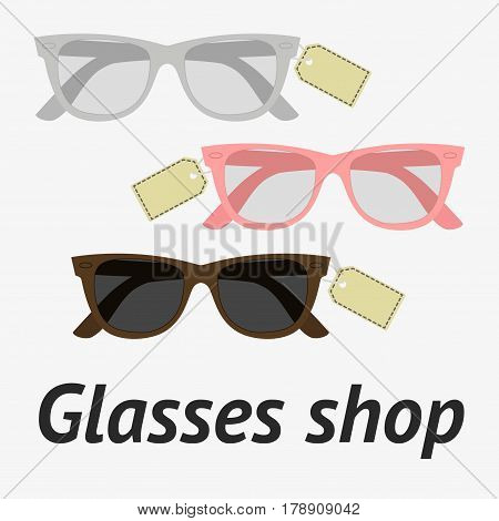 Glasses Shop Illustration