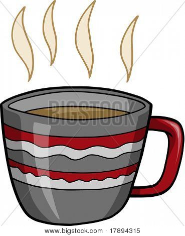 Ilustración de Vector de café caliente