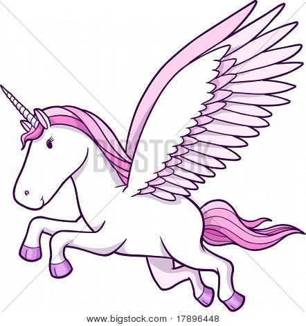 Illustrazione vettoriale di unicorno Pegasus