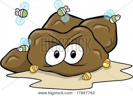 Twardy Poop łajno ilustracji wektorowych