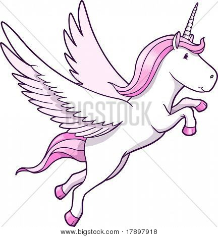 Illustrazione vettoriale di unicorno Pegasus