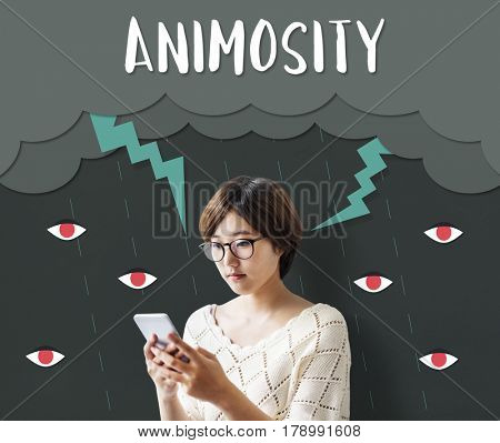 Hatred Frustration Ignorance Animosity Concept