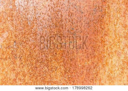 Close up of the rusted steel texture