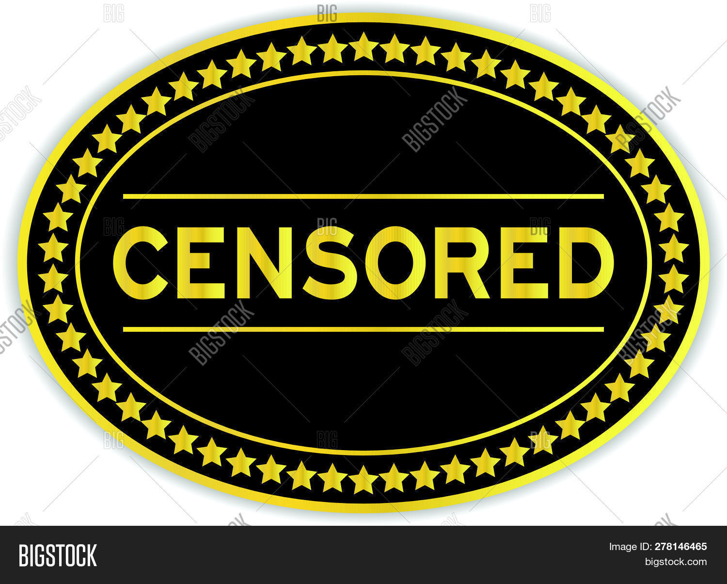 Black Gold Color Oval Vector Photo Free Trial Bigstock