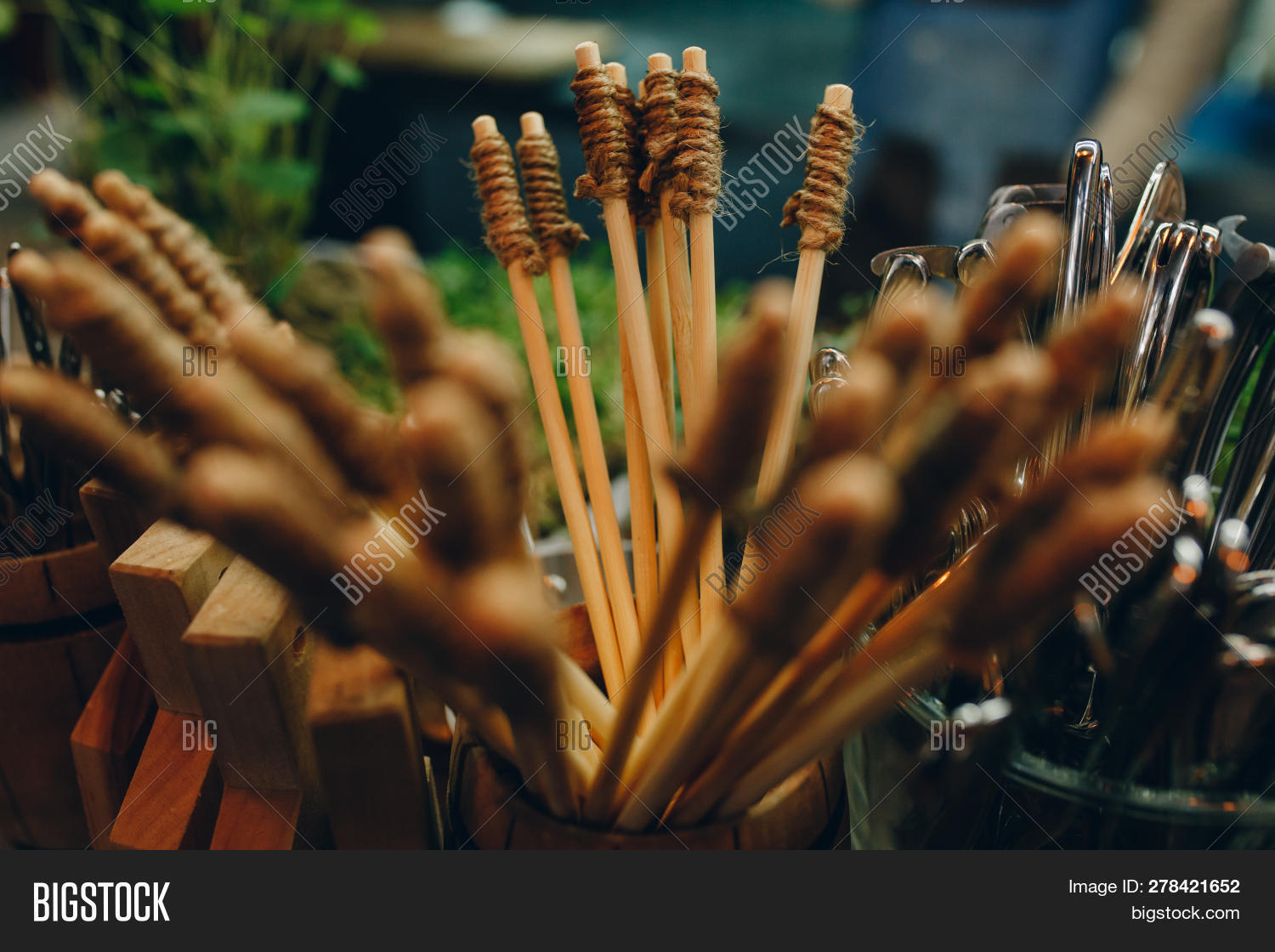 Wooden Swizzle Sticks Image & Photo (Free Trial) Bigstock