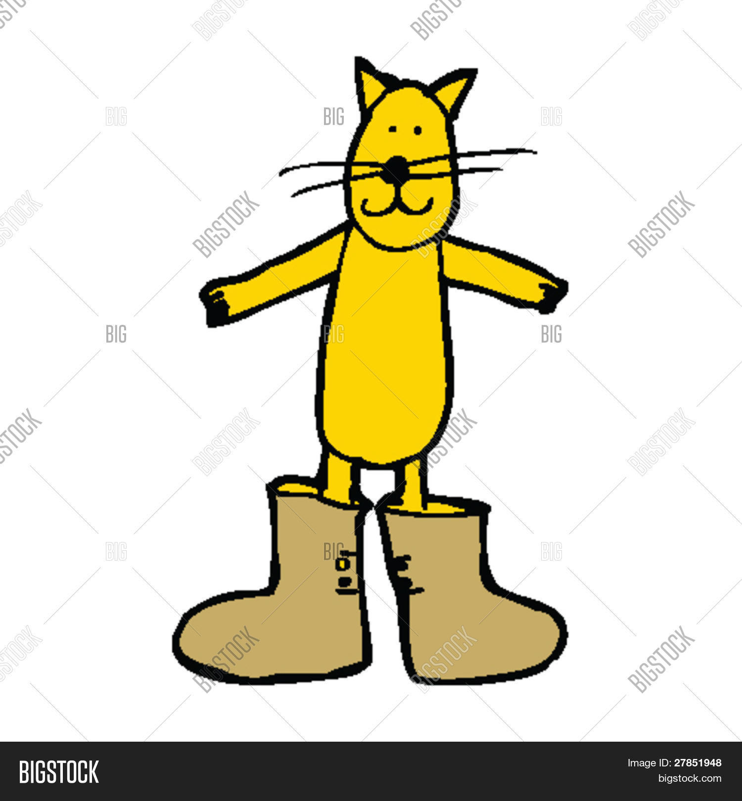 Puss Boots Drawing Vector Photo (Free Trial) Bigstock